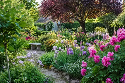Landscaped flower garden by Green Finger